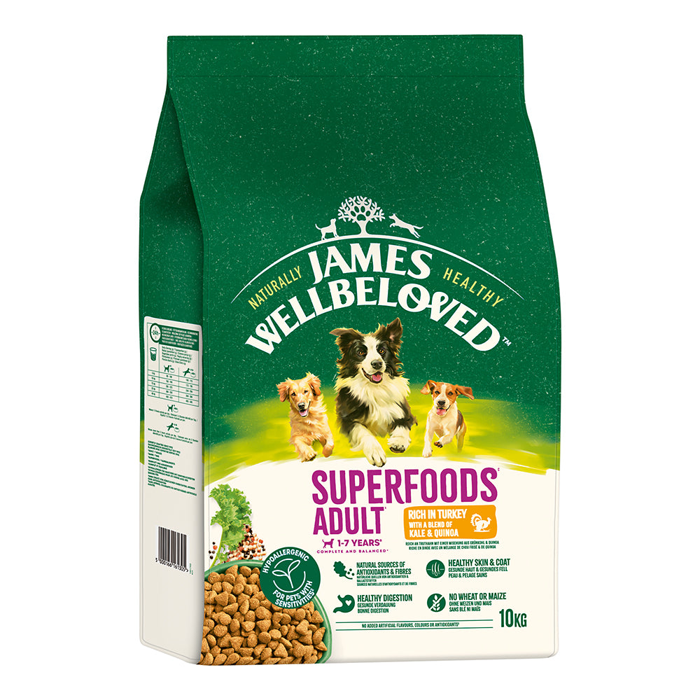 James Wellbeloved Superfoods Truthahn mit Grünkohl & Quinoa 10kg kaufen