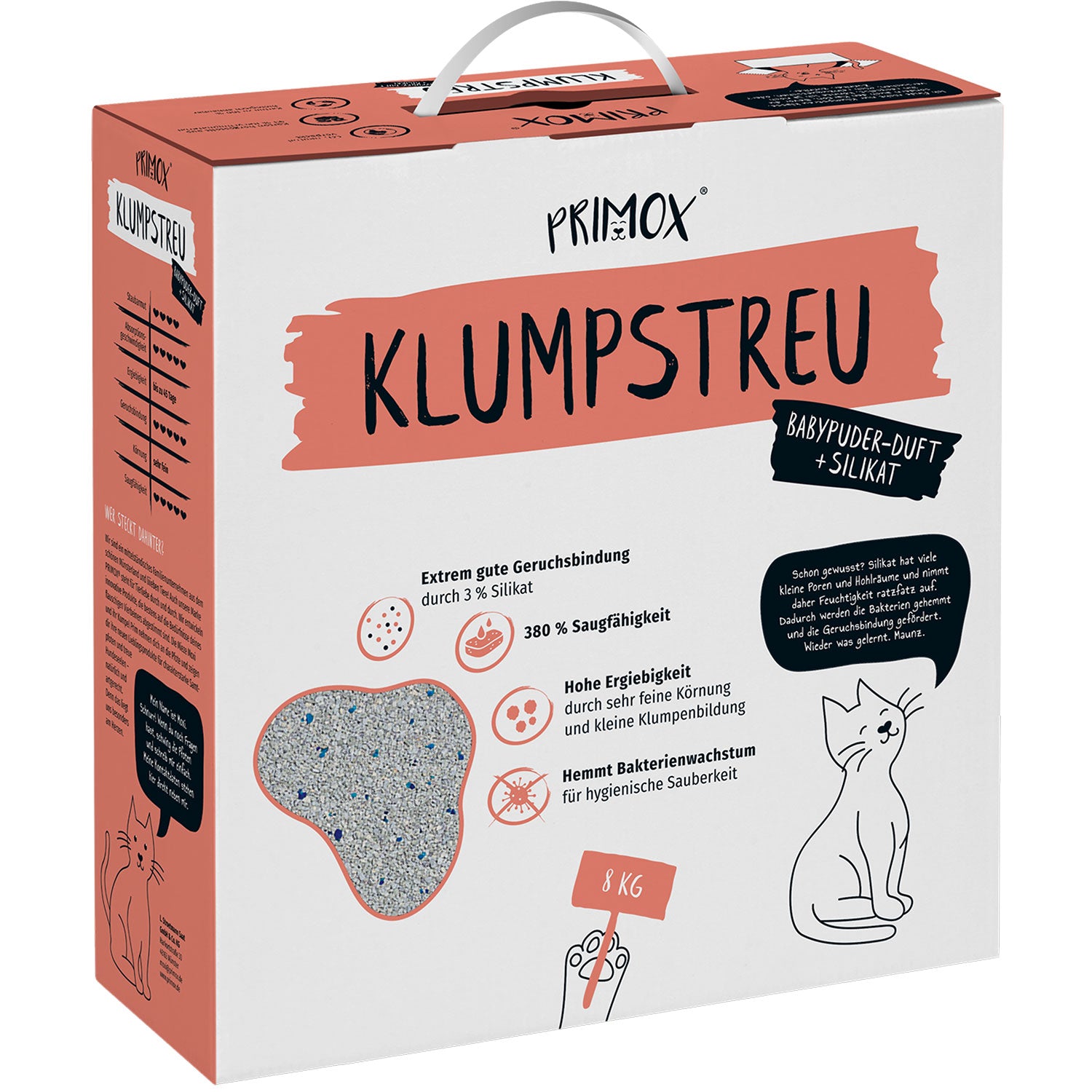 Primox Klumpstreu Babypuder + Silikat  starke Geruchsbindung