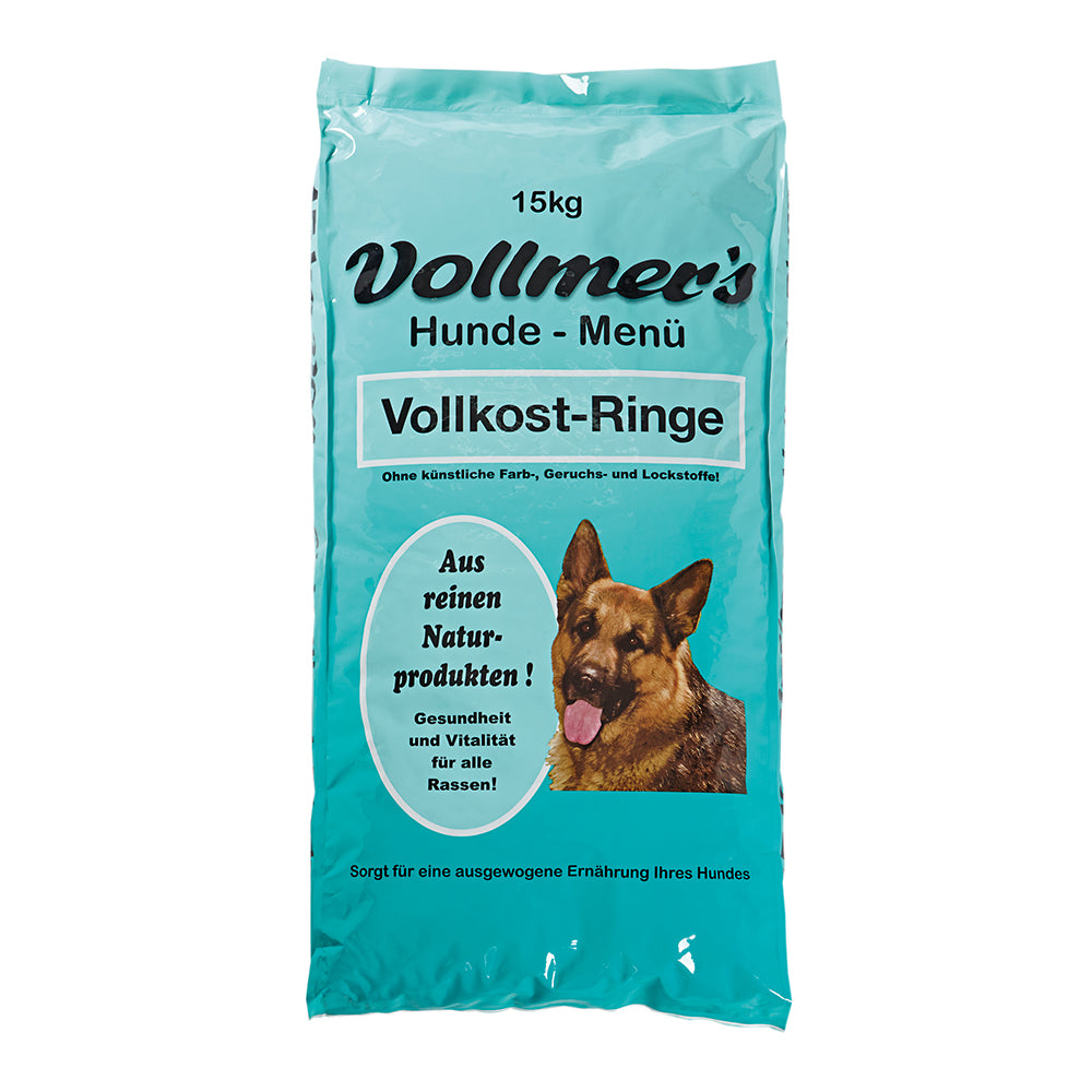 Vollmers Vollkost-Ringe 15 kg  Fr normal aktive Hunde
