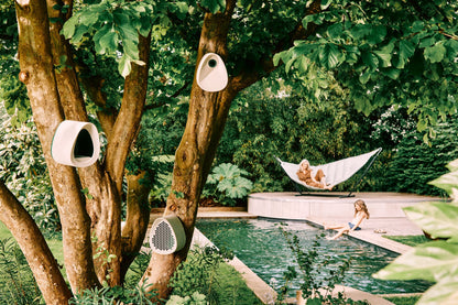 Elho Vogelfutterhaus essential 18cm faser grau