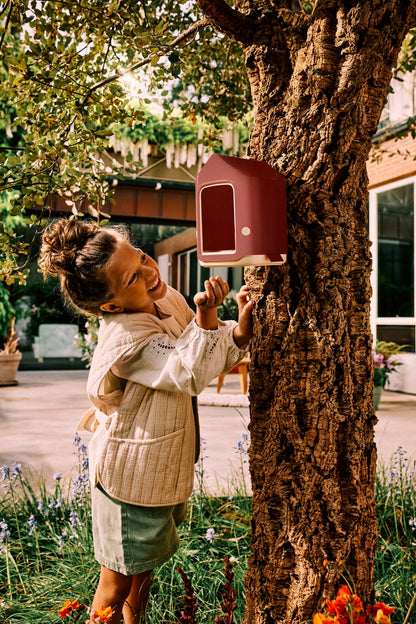 Elho Vogelfutterhaus Cosy 18cm toskanisch rot