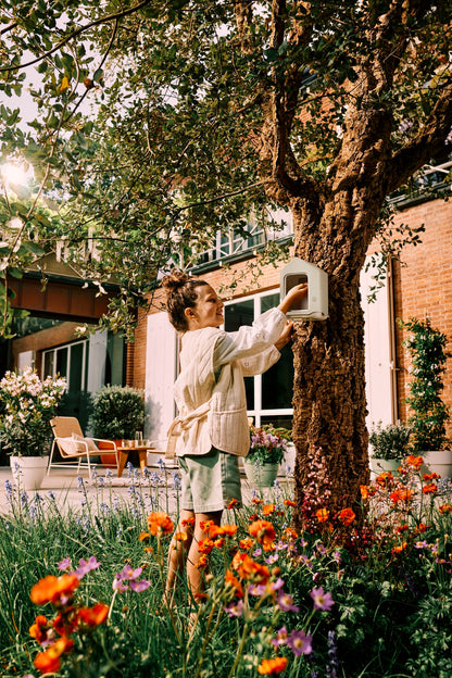 Elho Vogelfutterhaus Cosy 18cm pilzbeige