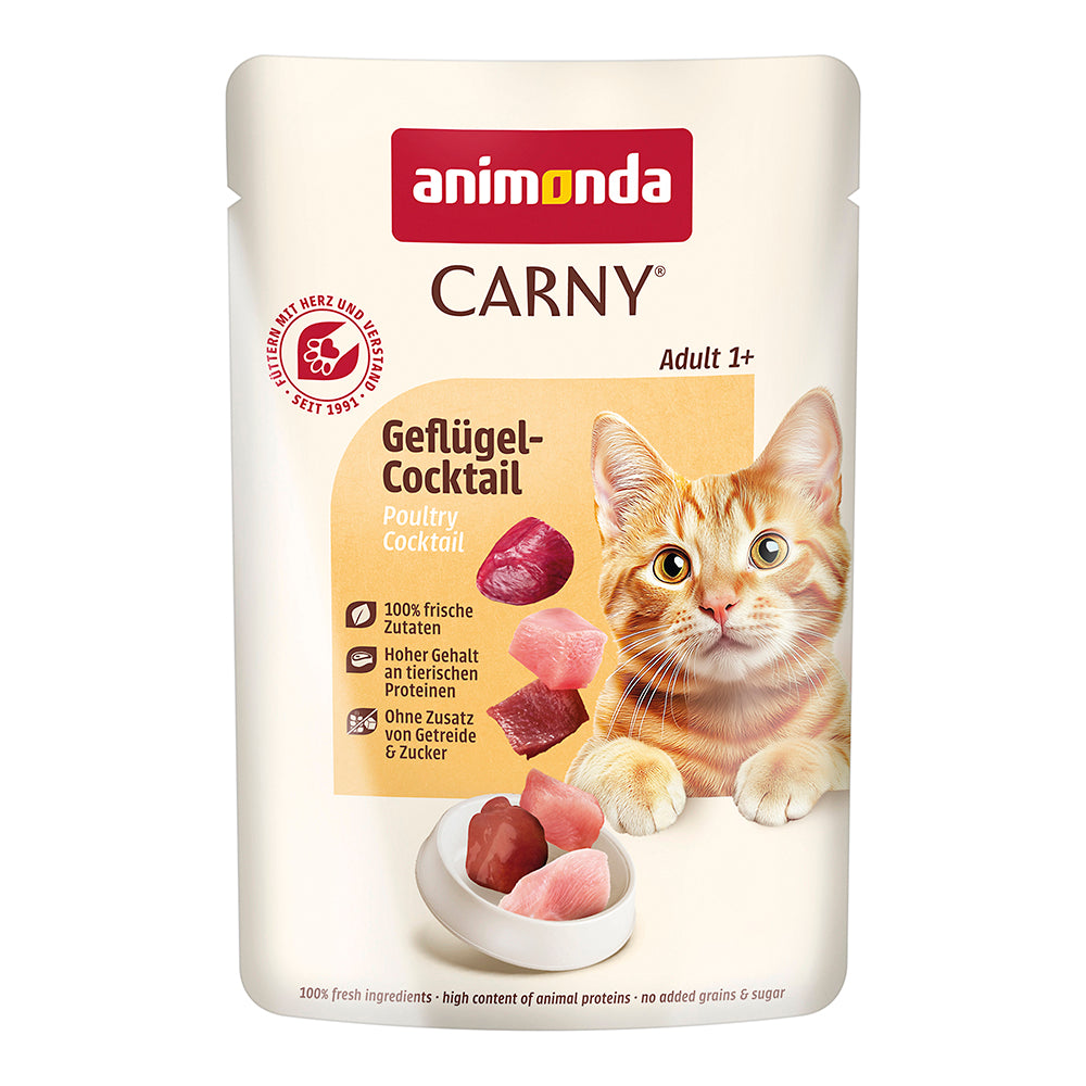 Animonda Carny Adult Gefluegel-Cocktail 85 g Pouch Katzen-Nassfutter
