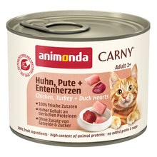 Animonda Carny Adult Huhn, Pute &amp; Entenherz 200 g Dose Katzen-Nassfutter