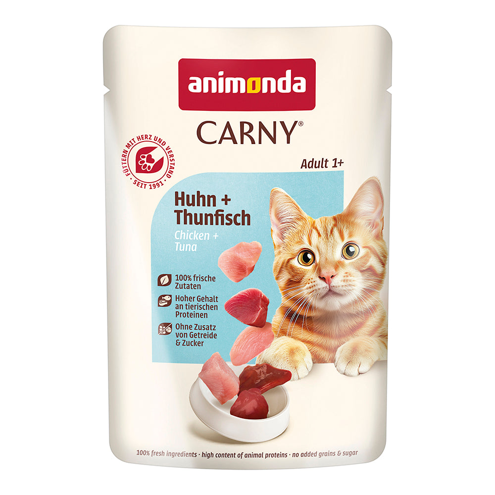 Animonda Carny Adult Huhn + Thunfisch Pouch 85g Katzenfutter