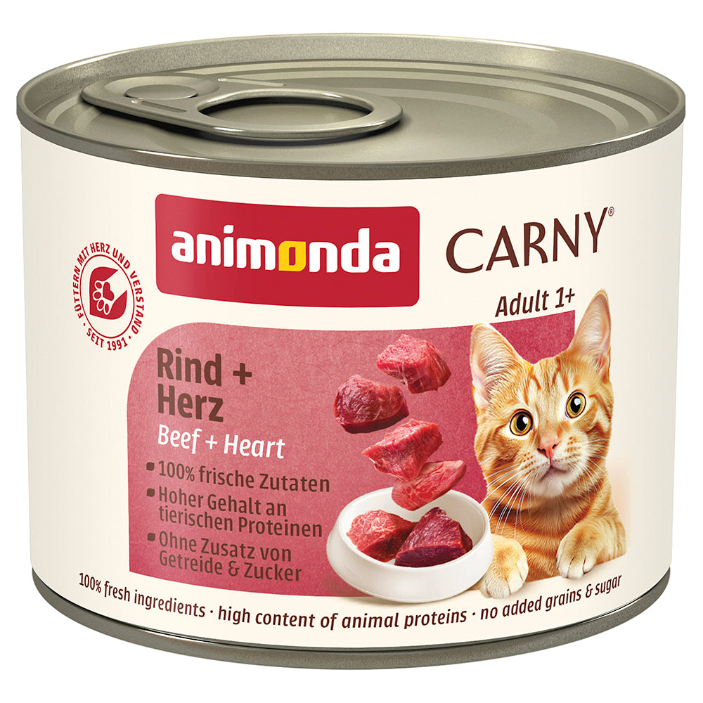 Animonda Carny Adult Rind + Herz 200 g Katzen-Nassfutter