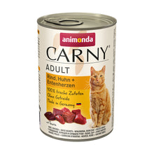 Animonda Carny Adult Rind, Huhn + Entenherzen 400g