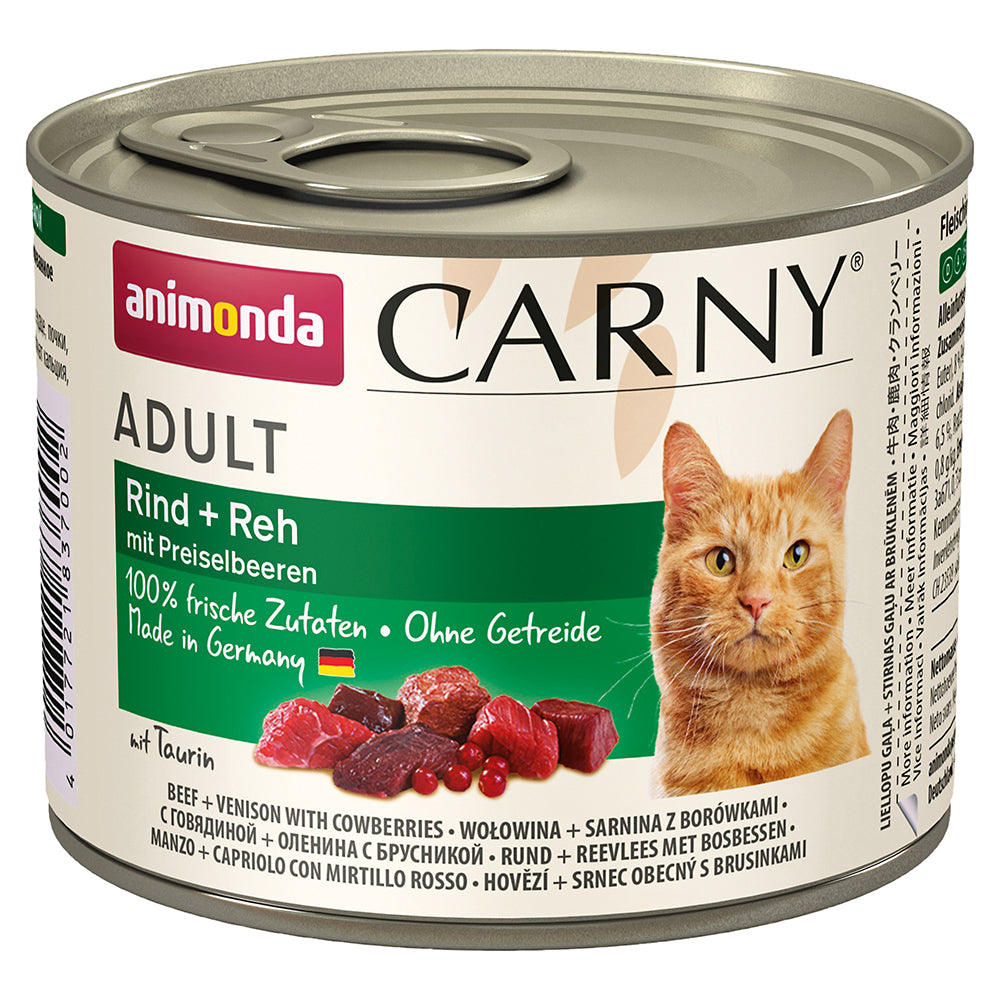 Animonda Carny Adult Rind + Reh mit Preiselbeeren 200g