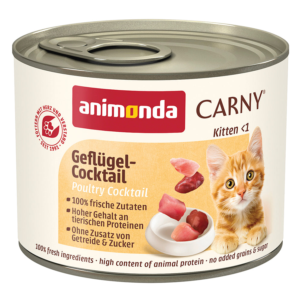 Animonda Carny Kitten Geflügel-Cocktail 200 g Katzen-Nassfutter