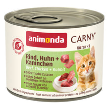 Animonda Carny Kitten Rind &amp; Huhn &amp; Kaninchen 200g Katzen-Nassfutter