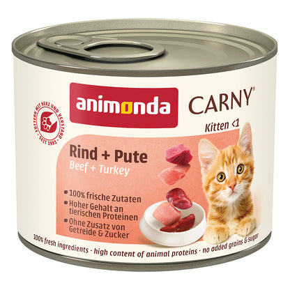 Animonda Carny Kitten Rind &amp; Pute 200g Katzen-Nassfutter