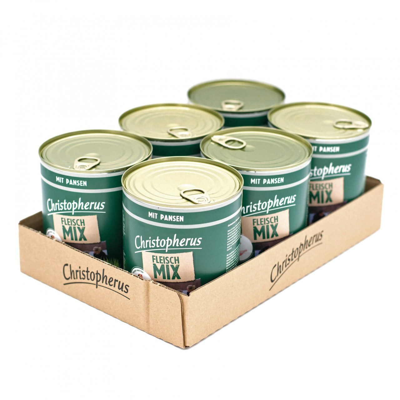 Christopherus Fleischmix mit Pansen 800g 6er Pack