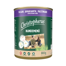 Christopherus Hundemenü mit Fasan, Amaranth &amp; Pastinake 800g