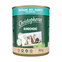 Christopherus Hundemenü mit Truthahn, Reis, Karotte 800g