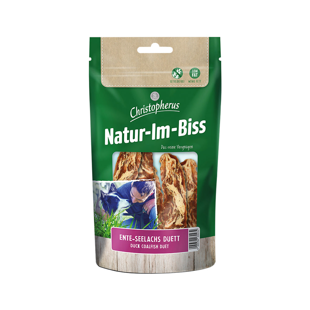 Christopherus Natur-im-Biss Ente-Seelachs-Duett 70g