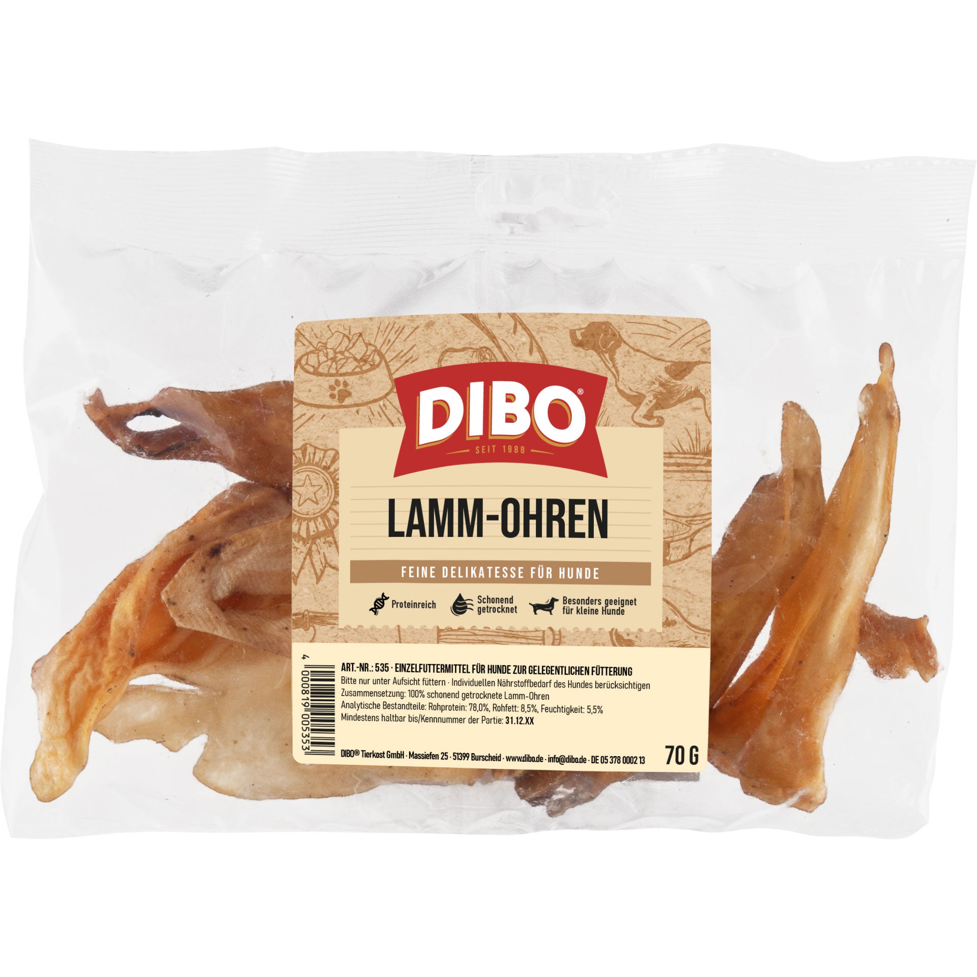 Dibo Lammohren 70g