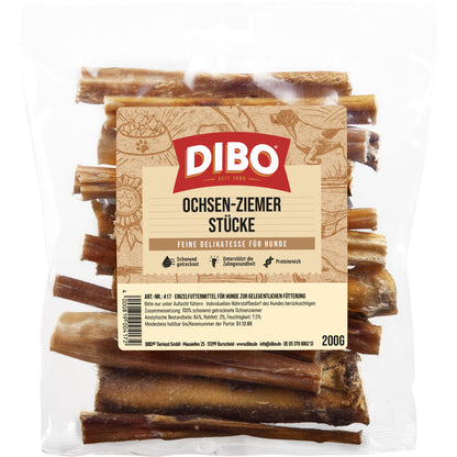 Dibo Ochsenziemer-Stücke 12cm, 200g