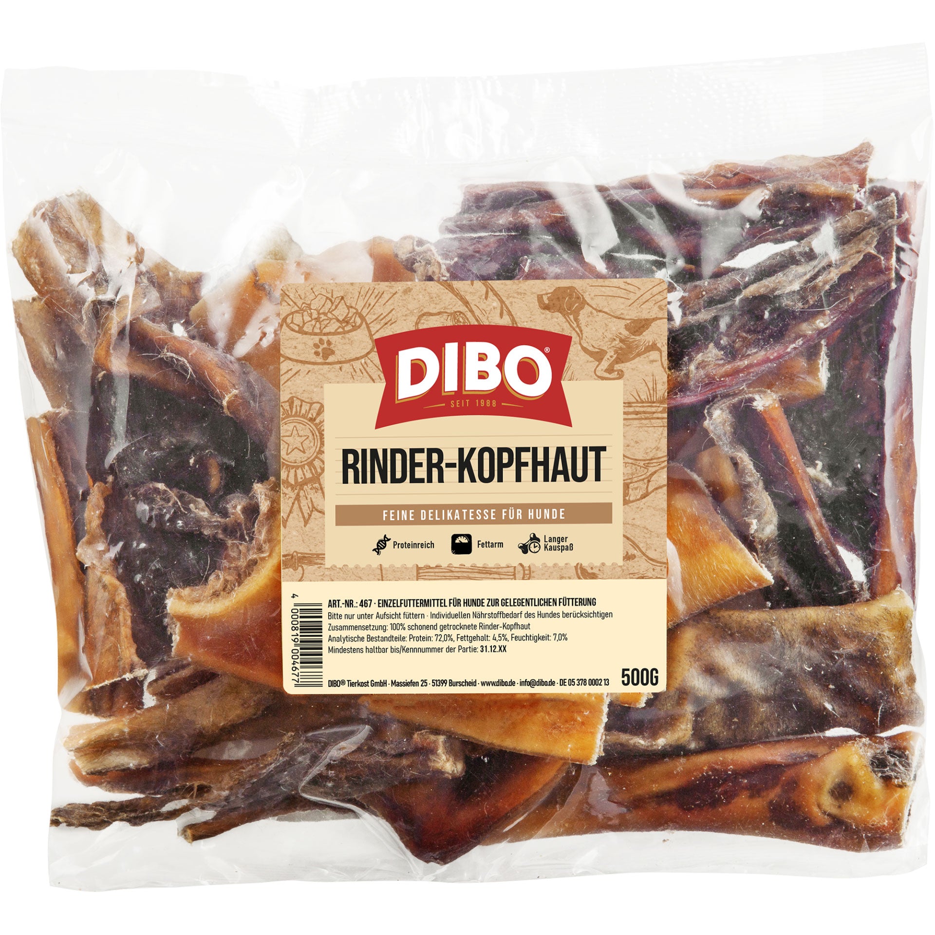 Dibo Rinderkopfhaut 500g