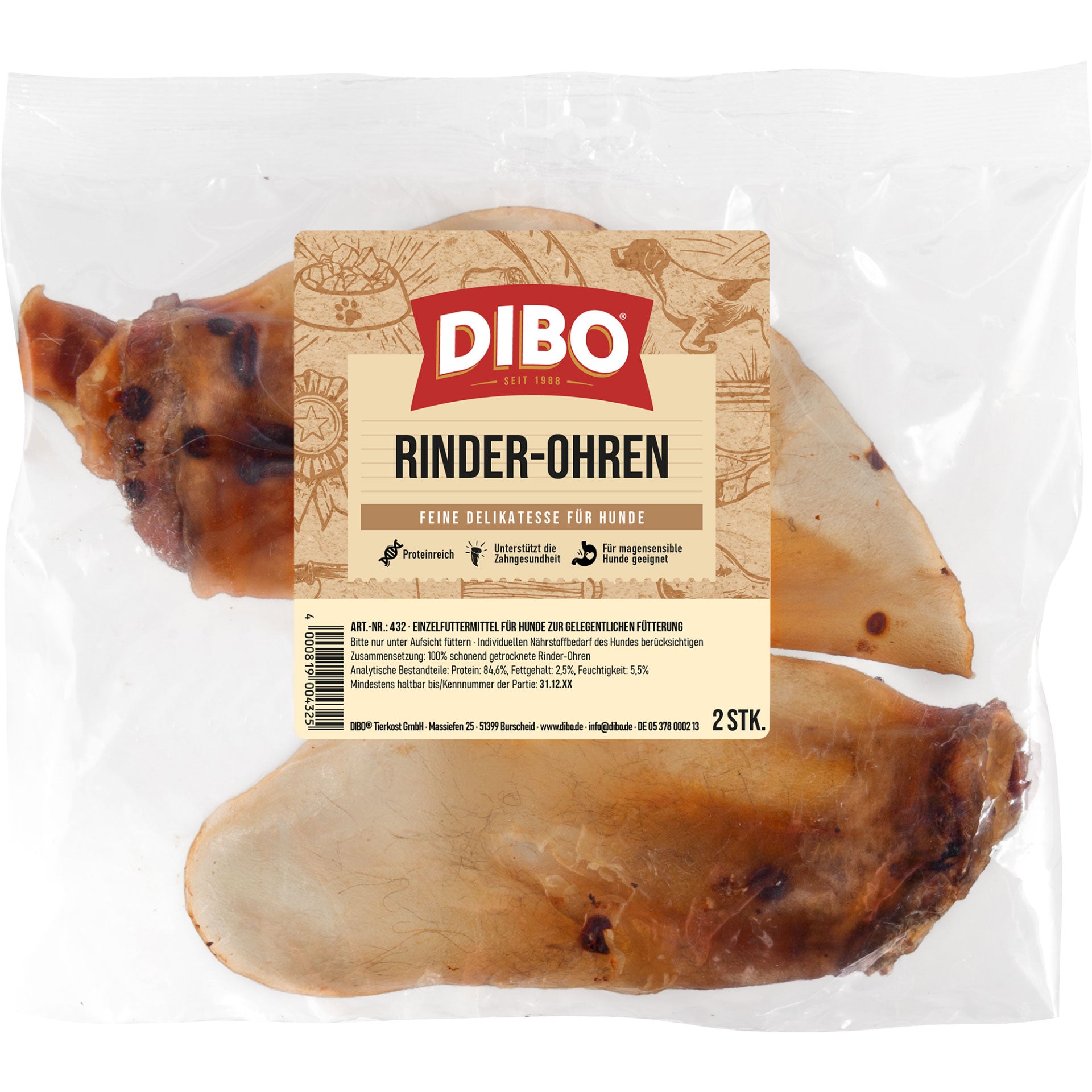 Dibo Rinderohren 2 Stück