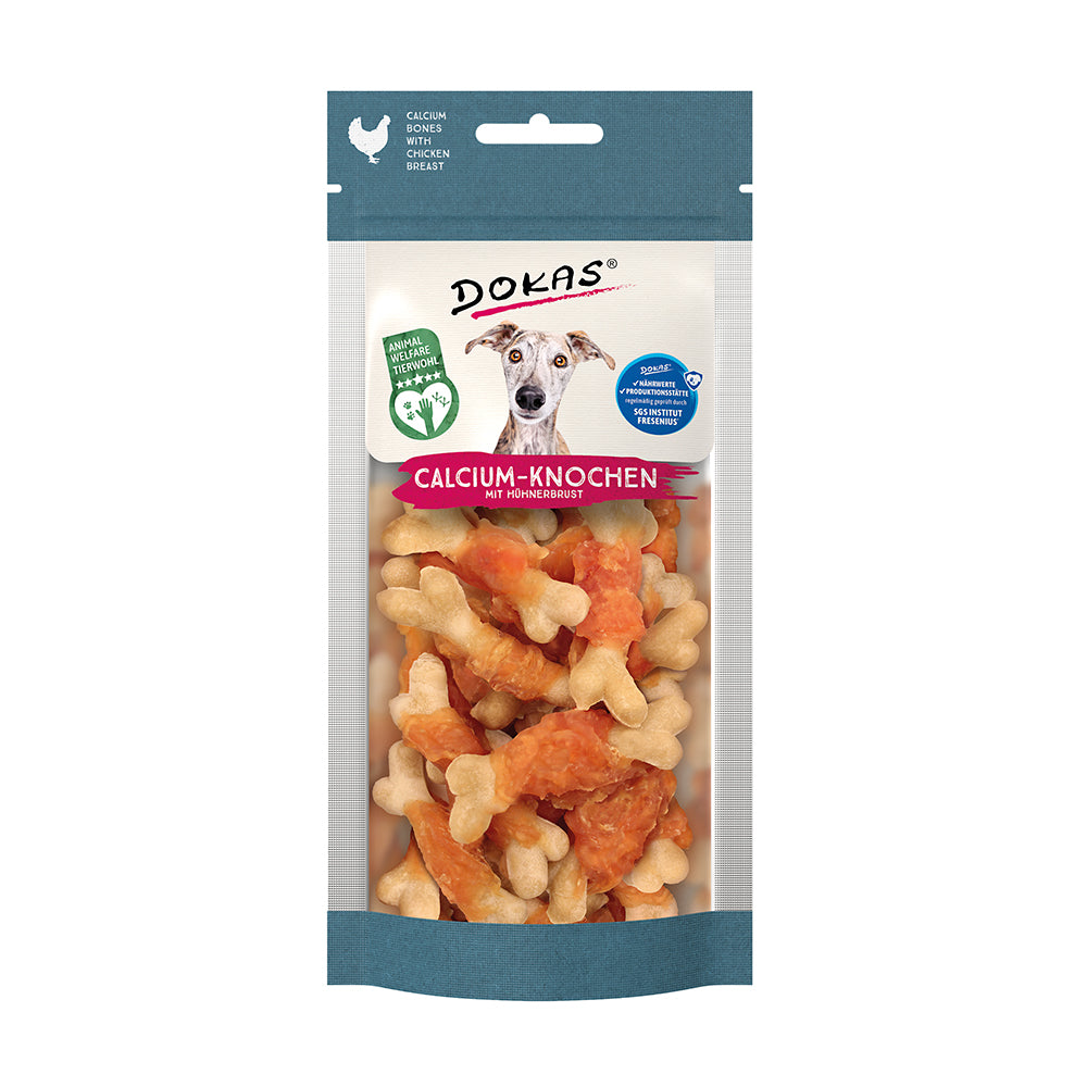 Dokas Calcium-Knochen mit Hühnerbrust 75g