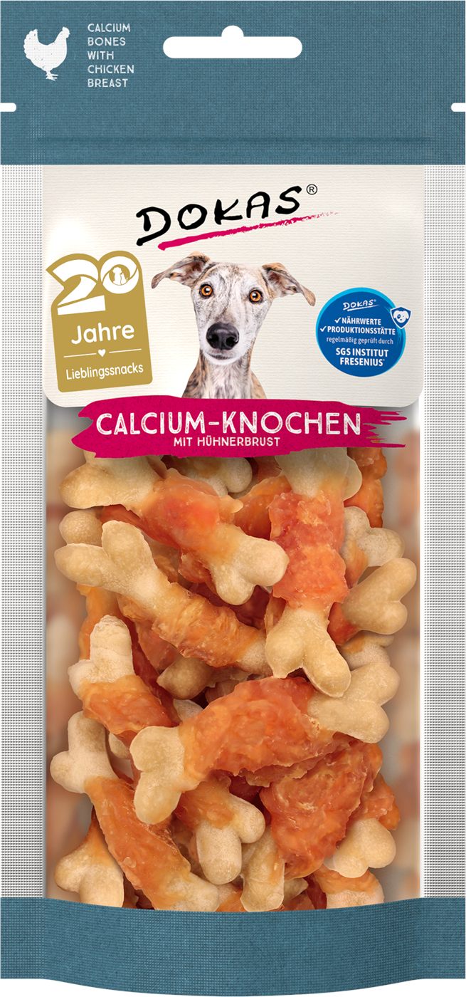 Dokas Calcium-Knochen mit Hühnerbrust 75g
