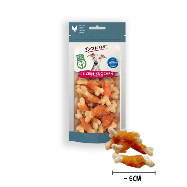Dokas Calcium-Knochen mit Hühnerbrust 75g offen