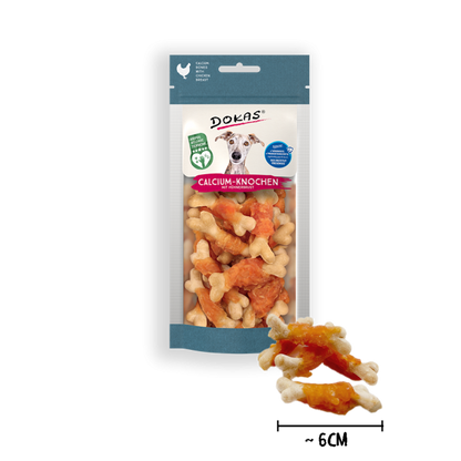 Dokas Calcium-Knochen mit Hühnerbrust 75g offen