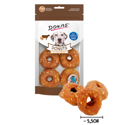 Dokas Donuts mit Hühnerbrust 160g offen