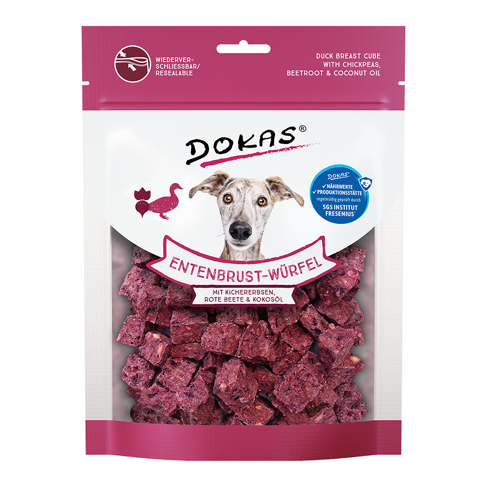 Dokas Entenbrust-Würfel Kichererbsen rote Beete 150g
