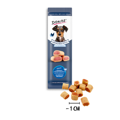 Dokas Hühnchen-Rolle mit Ente 10g offen