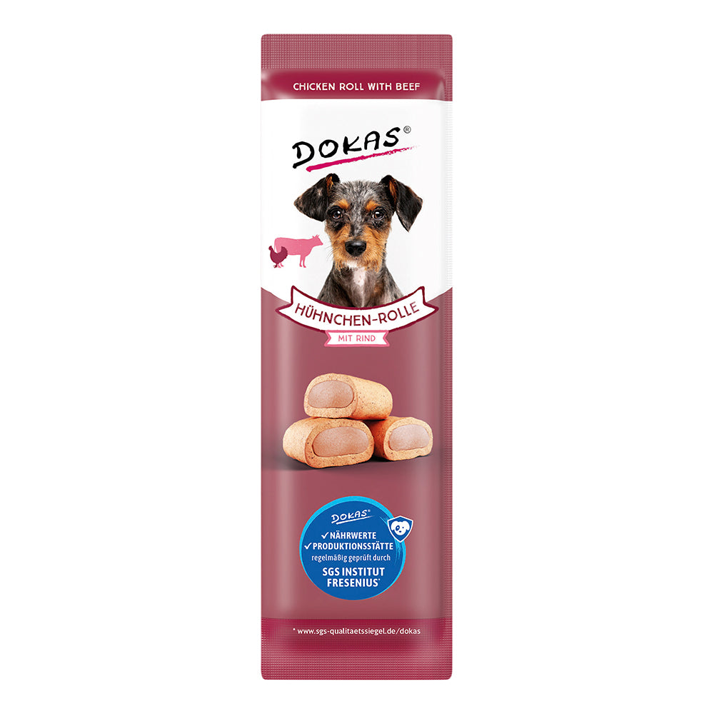 Dokas Hühnchen-Rolle mit Rind 10g