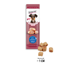 Dokas Hühnchen-Rolle mit Rind offen