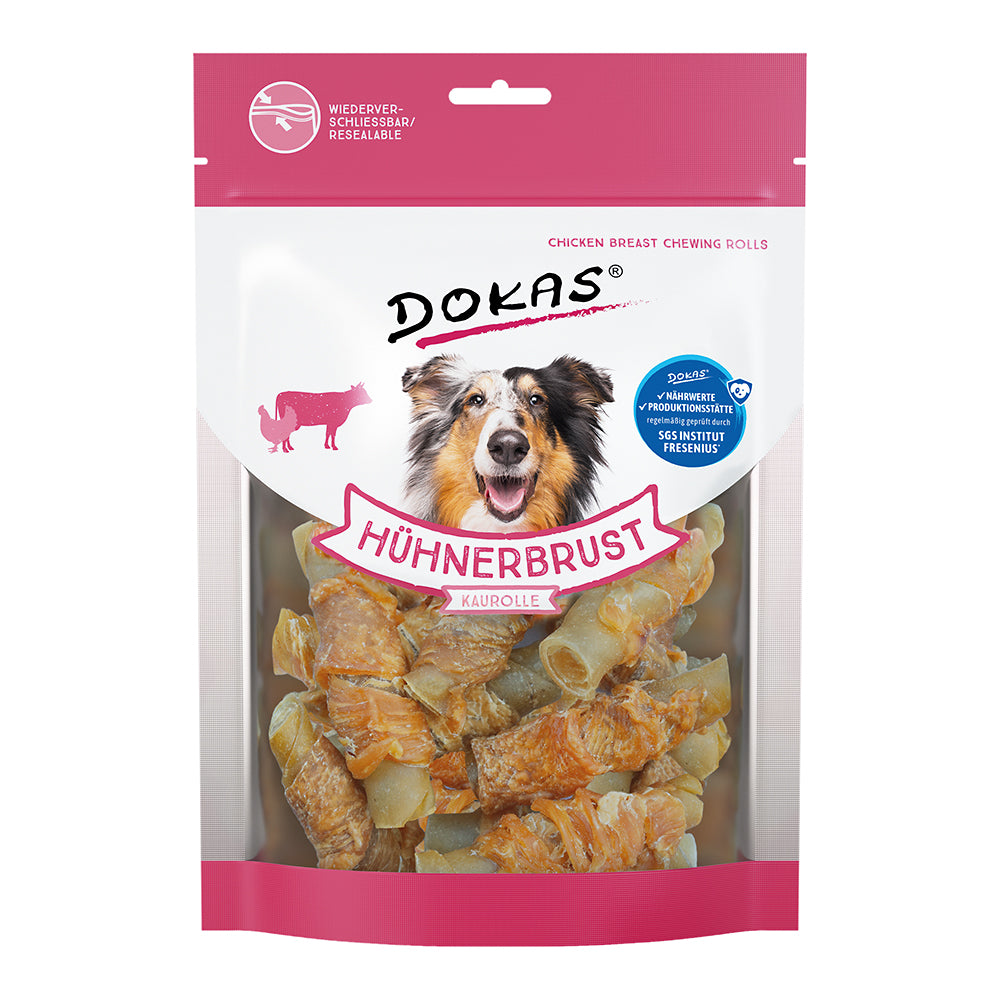 Dokas Hühnerbrust Kaurolle 250g