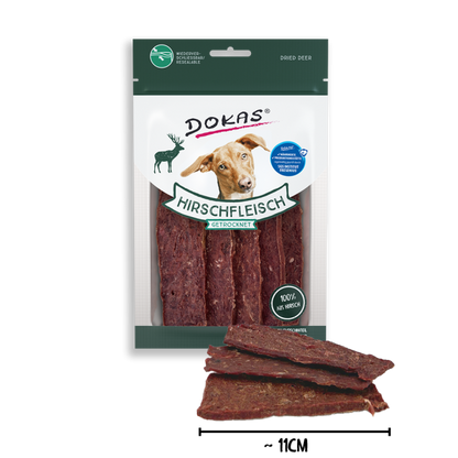 Dokas Hirschfleisch getrocknet offen