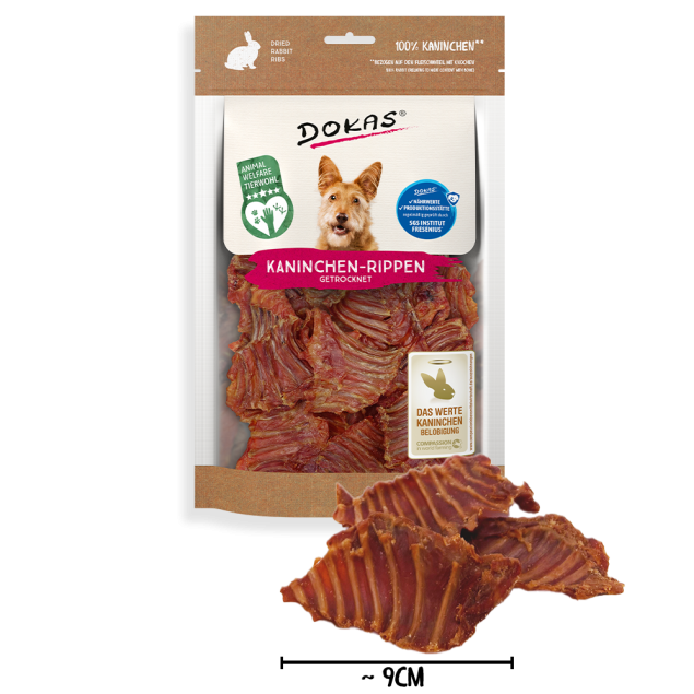 Dokas Kaninchen-Rippen mit Fleisch 100g offen