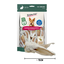 Dokas Kaninchenohren mit Fell getrocknet 100g offen