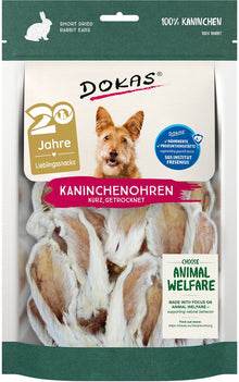 Dokas Kaninchenohren mit Fell (kurz) 100 g