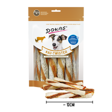 Dokas Kau-Twister Rinderhaut/Pansen/Hühnerbrust 200g offen