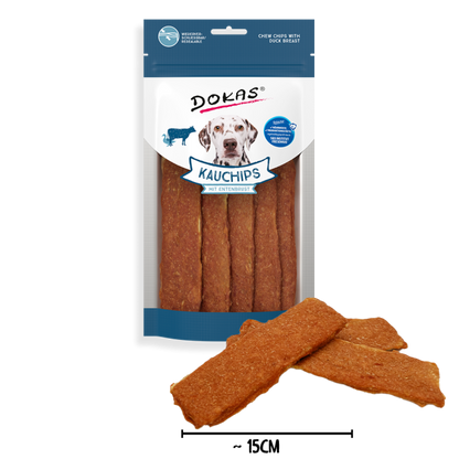 Dokas Kauchips mit Entenbrust 175g offen