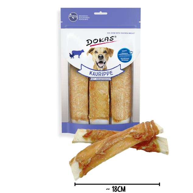 Dokas Kaurippe mit Hühnerbrust 210g offen