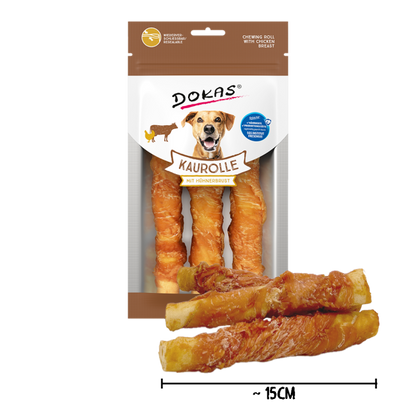 Dokas Kaurolle mit Hühnerbrust Medium 150g offen