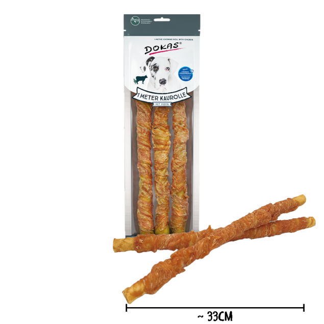Dokas Kaurolle mit Huhn (Rinderhaut) 315g offen