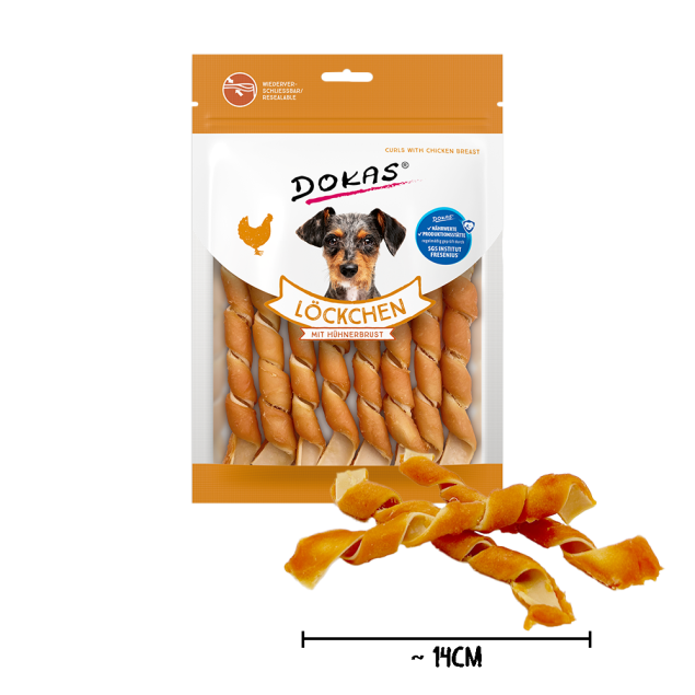 Dokas Löckchen mit Hühnerbrust 120g
