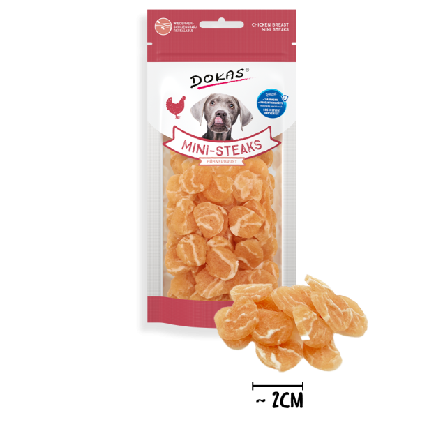 Dokas Mini-Steaks Hühnerbrust 50g offen