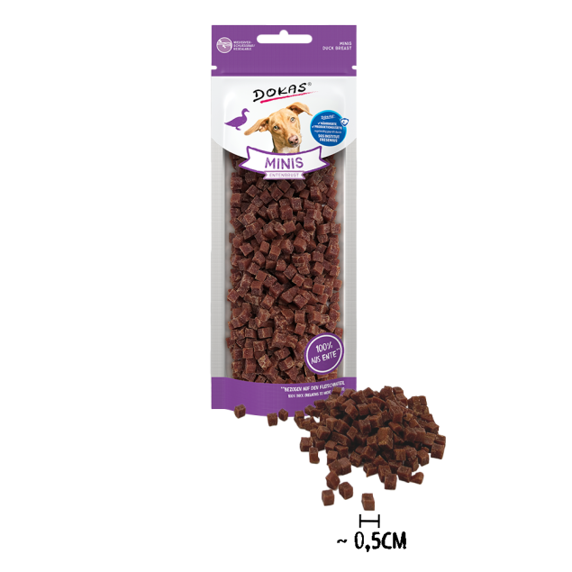 Dokas Minis mit Entenbrust offen