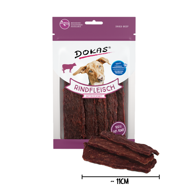 Dokas Rindfleisch getrocknet offen