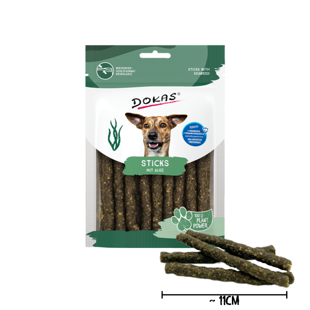 Dokas Sticks mit Alge offen