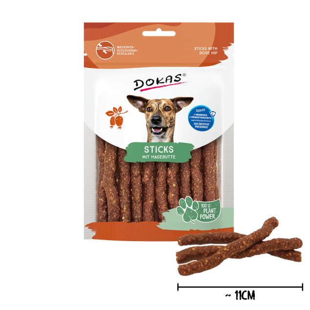 Dokas Sticks mit Hagebutte offen