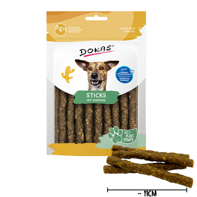 Dokas Sticks mit Kurkuma offen