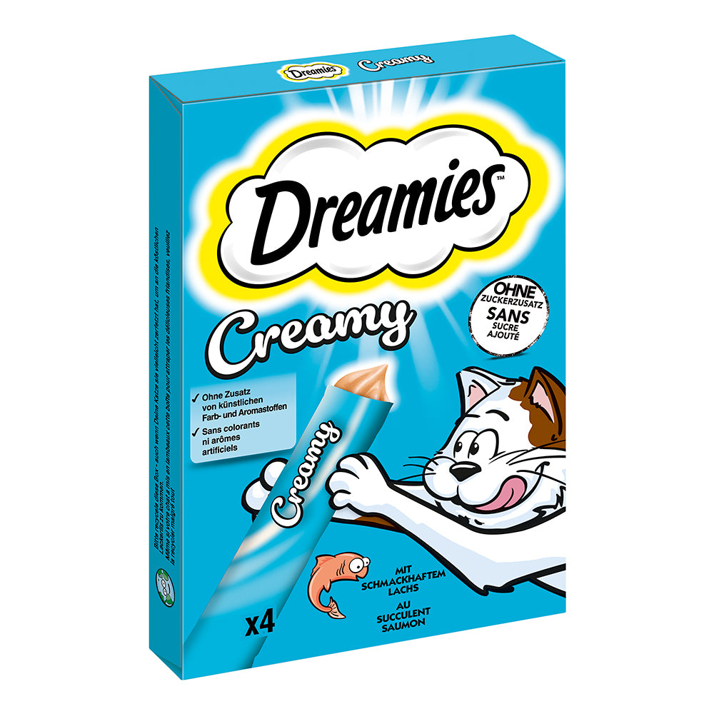 Dreamies Creamy mit Lachs Multipack 4x10g